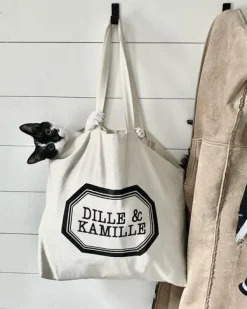 Canvas Tassen|Boodschappentassen*DILLE & KAMILLE Canvas tas, , bio-katoen, groot, 42 x 50 x 10 cm