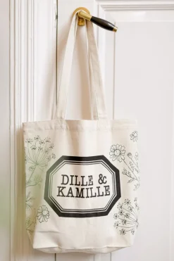 Canvas Tassen*DILLE & KAMILLE Canvas tas, , gerecycled katoen, limited edition, klein, 30 x 36 x 10 cm