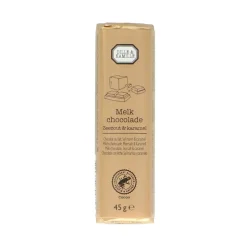 Chocolade*DILLE & KAMILLE Chocoladetablet, melk, zeezout & karamel, 45 g