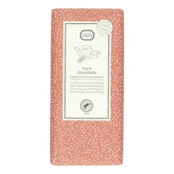 Chocolade*DILLE & KAMILLE Chocoladetablet, puur, cacaonibs & himalayazout, 130 g