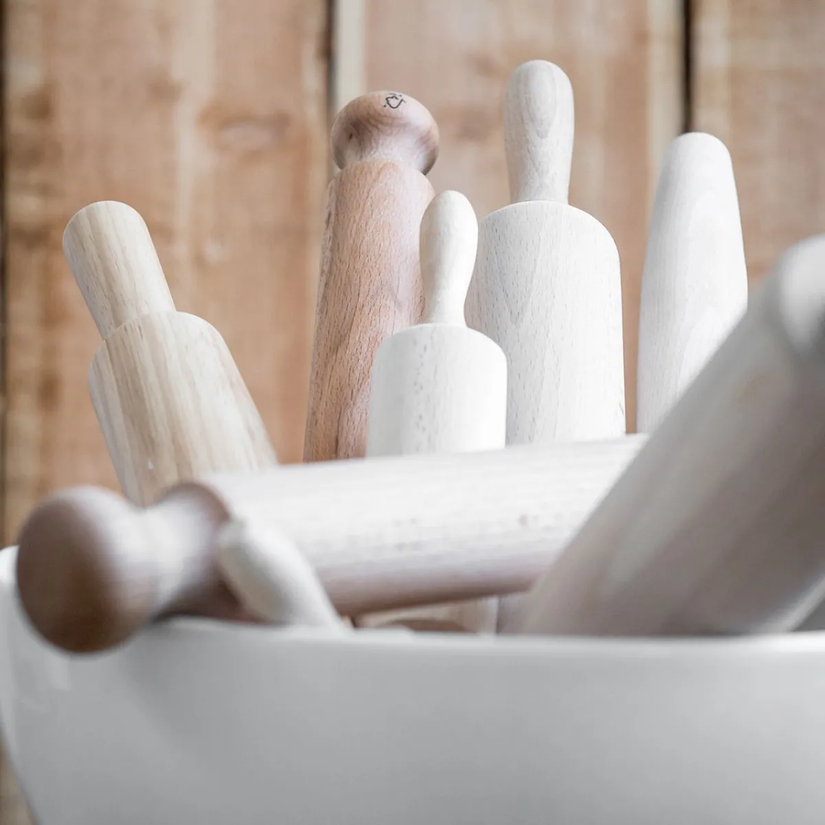 Italiaans Koken|Deegrollers*DILLE & KAMILLE Deegroller, beukenhout, pizza, 44,5 cm