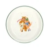 Borden*DILLE & KAMILLE Diep bord, emaille, knuffelende dieren, Ø 14 cm