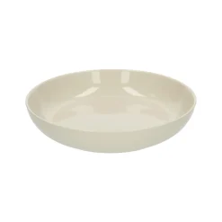 Borden|Serviessets*DILLE & KAMILLE Diep bord, steengoed, beige, spikkel, Ø 22,5 cm