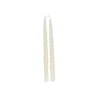 Vorm Kaarsen|Gedraaide Kaarsen*DILLE & KAMILLE Dinerkaars gedraaid, off white, 29 cm, set van 2