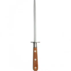 Keuken- & Schilmessen*DILLE & KAMILLE D&K aanzetstaal, beukenhout handvat, 33 cm