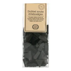 Snoep*DILLE & KAMILLE Dubbelzoute driehoekjes, 160 gram