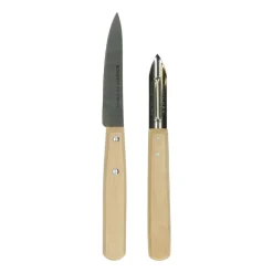 Keuken- & Schilmessen*DILLE & KAMILLE Dunschiller, Nogent, beukenhouten handvat