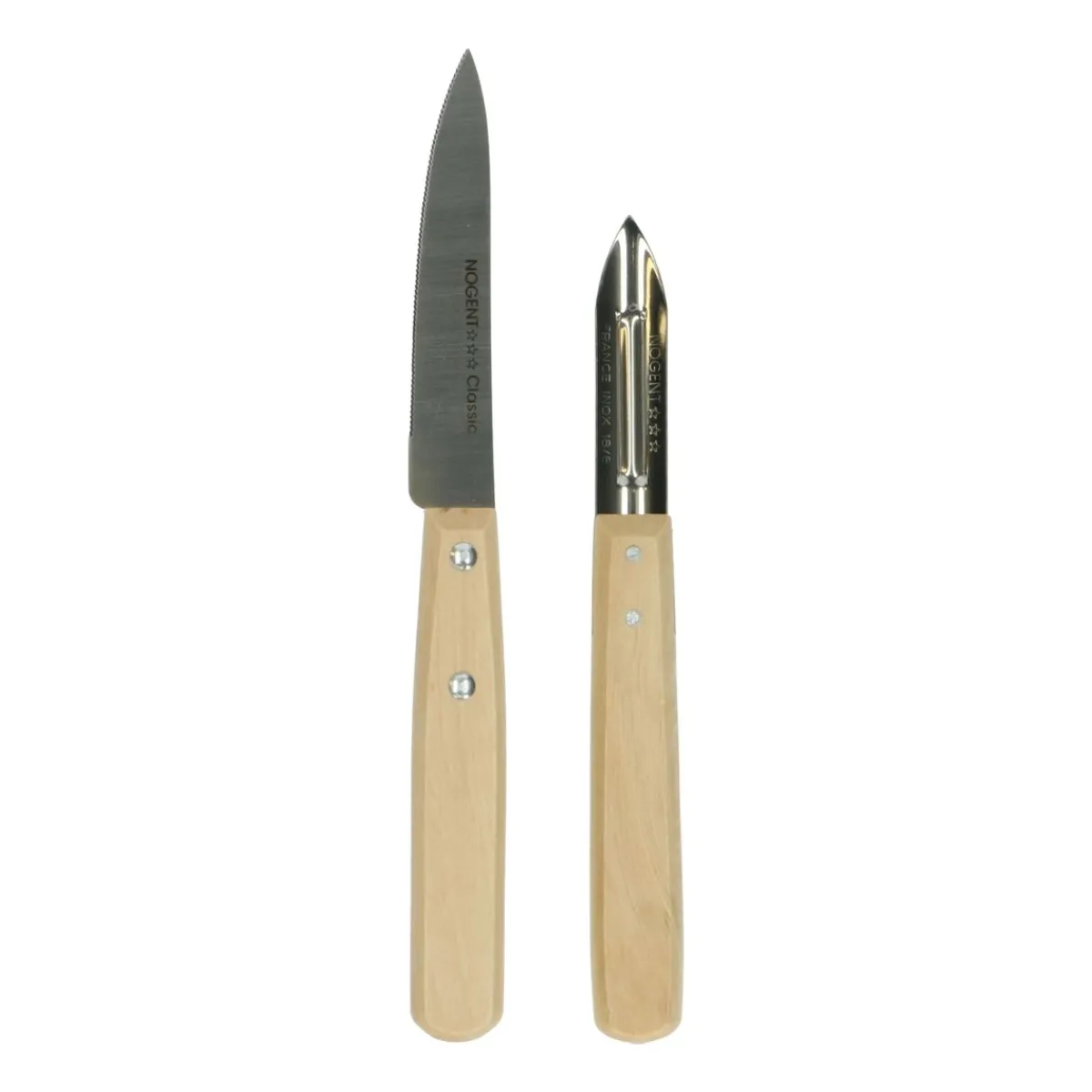 Keuken- & Schilmessen*DILLE & KAMILLE Dunschiller, Nogent, beukenhouten handvat