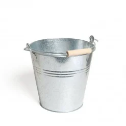 Emmers*DILLE & KAMILLE Emmer met beukenhouten handvat, zink, 5 liter