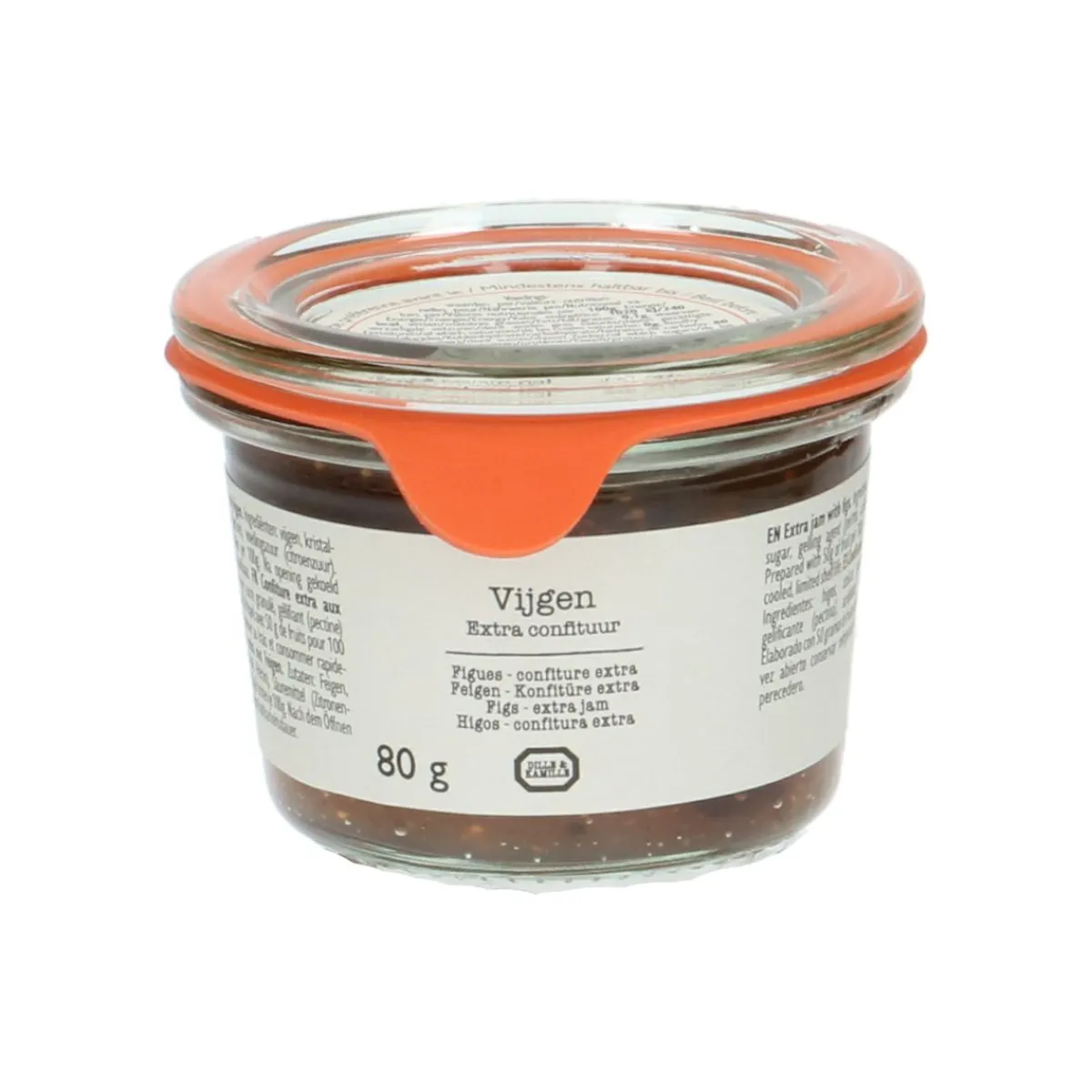 Goed Gevulde Hapjesplank|Confituur*DILLE & KAMILLE Extra-confituur, vijgen, 80 gram