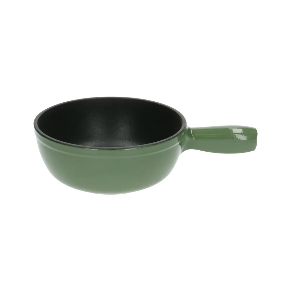 Pannen|Fondue*DILLE & KAMILLE Fonduepan, gietijzer, groen
