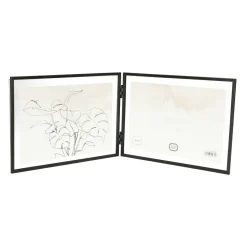 Fotokaders*DILLE & KAMILLE Fotolijst tweeluik, metaal, zwart, 2x 18 x 13 cm