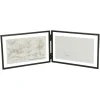 Fotokaders*DILLE & KAMILLE Fotolijstje tweeluik, metaal, zwart, 2x 15 x 10 cm