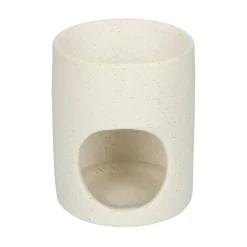 Geurolie*DILLE & KAMILLE Geurbrander, keramiek, wit gespikkeld, Ø 8 x 10 cm