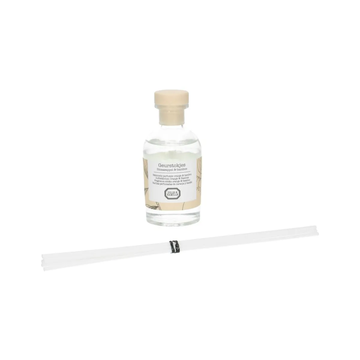 Warm Wonen|Herfst Decoratie*DILLE & KAMILLE Geurstokjes, sinaasappel en bamboe, 100 ml