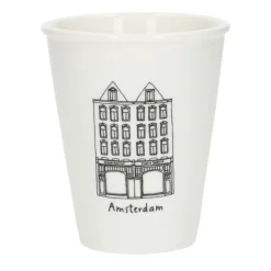 Bekers En Mokken*DILLE & KAMILLE Gevel mok, Amsterdam Bilderdijk, porselein, 200 ml