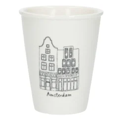 Bekers En Mokken*DILLE & KAMILLE Gevel mok, Amsterdam Nieuwendijk, porselein, 200 ml