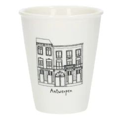 Bekers En Mokken*DILLE & KAMILLE Gevel mok, Antwerpen Wapper, porselein, 200 ml