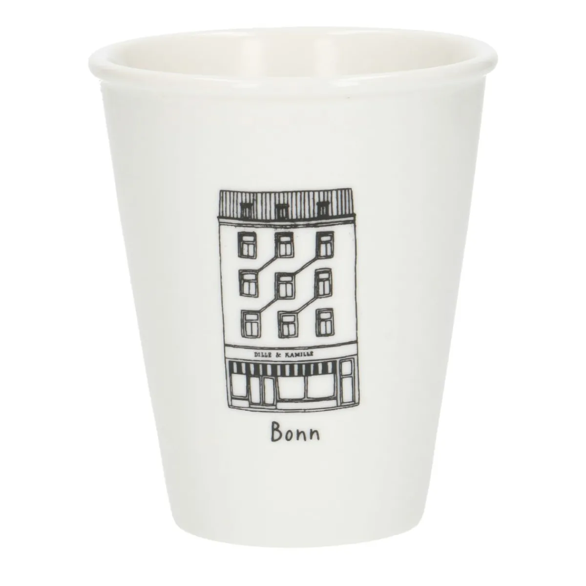 Bekers En Mokken*DILLE & KAMILLE Gevel mok, Bonn, porselein, 200 ml