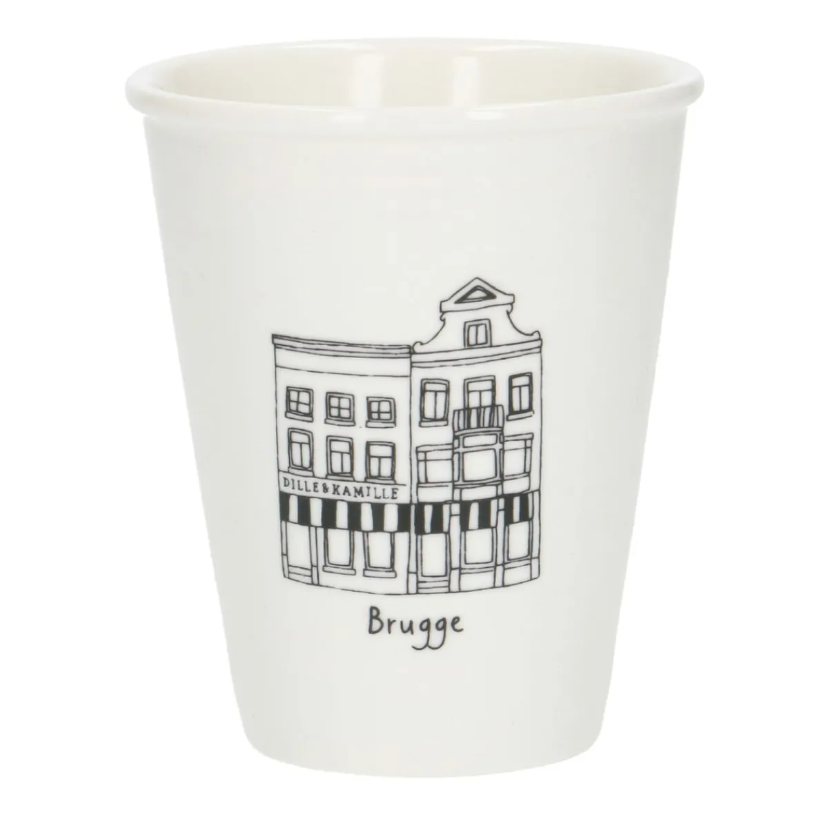Bekers En Mokken*DILLE & KAMILLE Gevel mok, Brugge, porselein, 200 ml