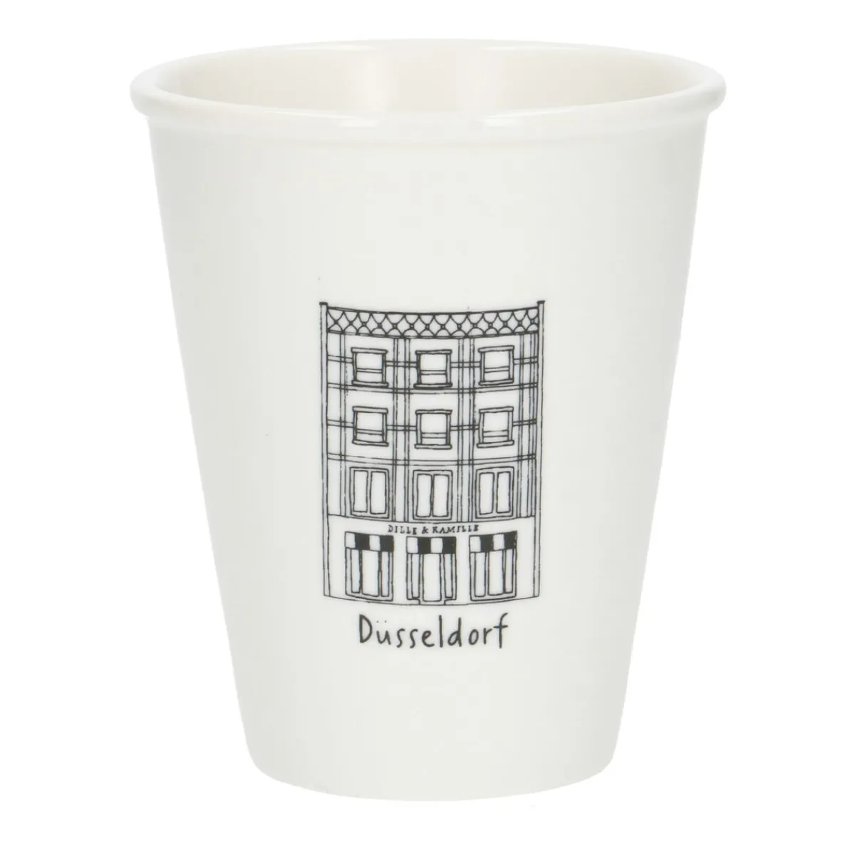 Bekers En Mokken*DILLE & KAMILLE Gevel mok, Dusseldorf, porselein, 200 ml