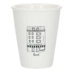 Bekers En Mokken*DILLE & KAMILLE Gevel mok, Gent, porselein, 200 ml