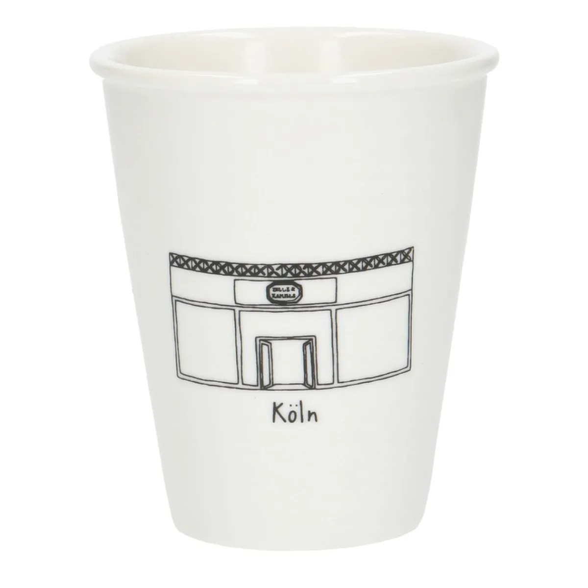 Bekers En Mokken*DILLE & KAMILLE Gevel mok, Keulen, porselein, 200 ml