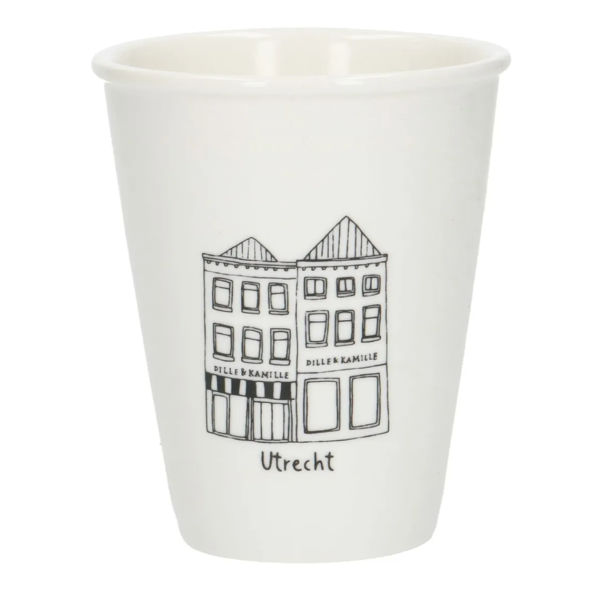 Bekers En Mokken*DILLE & KAMILLE Gevel mok, Utrecht, porselein, 200 ml