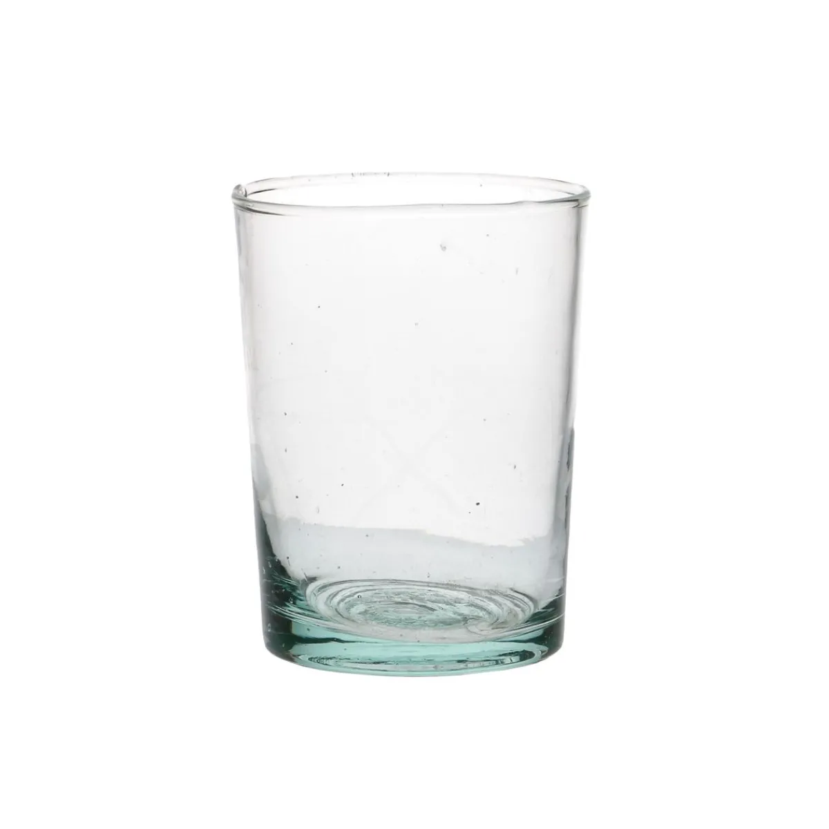 Glazen*DILLE & KAMILLE Glas, recht, gerecycled glas, handgeblazen, 230 ml
