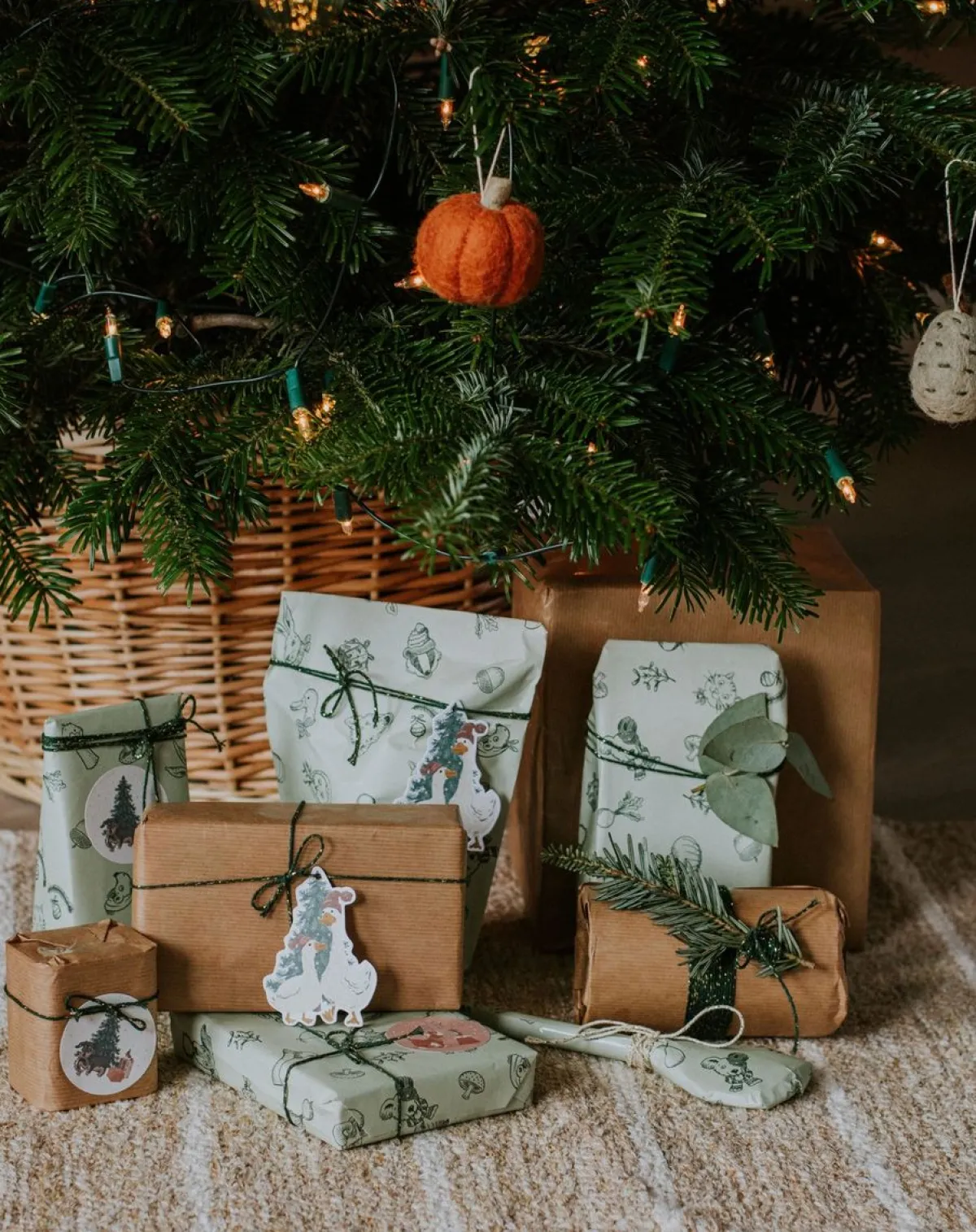 Cadeau Lint|Cadeauversiering*DILLE & KAMILLE Glinsterkoord, katoen, donkergroen, 50 m