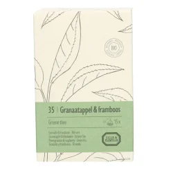 Thee*DILLE & KAMILLE Granaatappel & framboos, biologisch, groene thee, 15 theebuiltjes