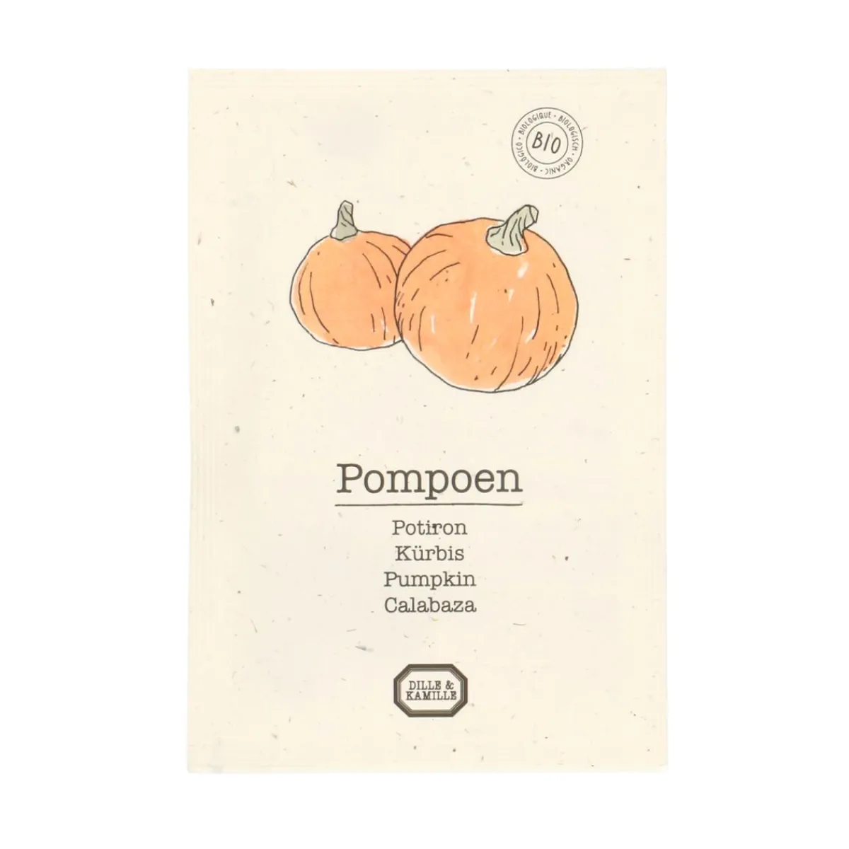 Zaaien*DILLE & KAMILLE Groentezaden, biologisch, pompoen, 1.5 g