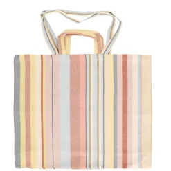 Canvas Tassen*DILLE & KAMILLE Grote tas, bio-katoen, zomerse streep, 48 x 56 x 14 cm