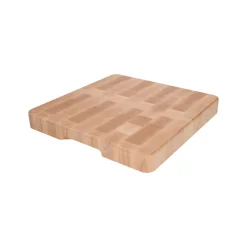Snij- En Serveerplanken*DILLE & KAMILLE Hakblok, beukenhout, 35 x 35 x 4 cm