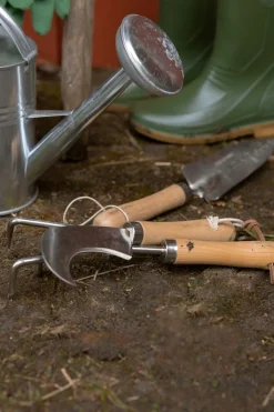 Tuingereedschap*DILLE & KAMILLE Handschoffel, verzinkt staal en gewaxt fsc essenhout