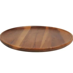 Tinten En Texturen|Herfst Decoratie*DILLE & KAMILLE Houten bord, acacia, Ø 35 cm