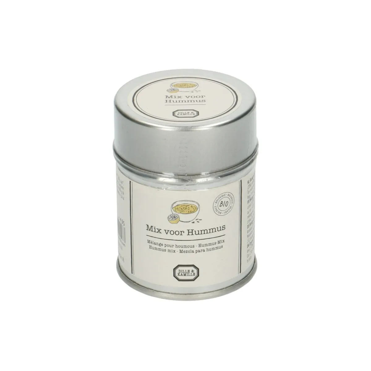 Goed Gevulde Hapjesplank|Kruiden & Specerijen Mix*DILLE & KAMILLE Hummus mix, biologisch, blikje, 50 g