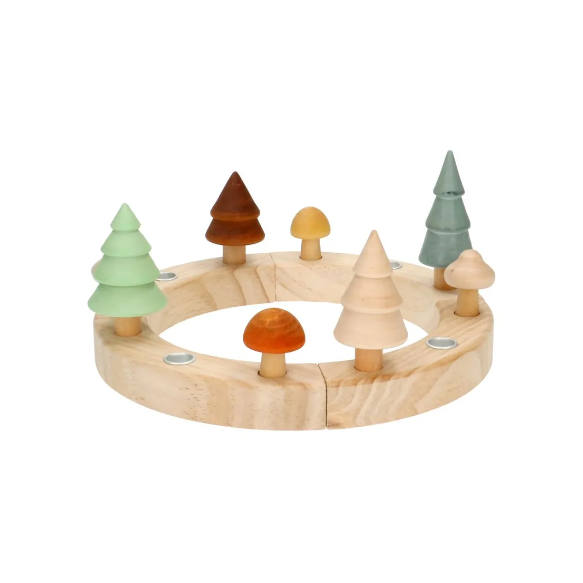 Tinten En Texturen|Herfst Decoratie*DILLE & KAMILLE Jaarring of adventskandelaar, hout