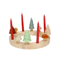 Tinten En Texturen|Herfst Decoratie*DILLE & KAMILLE Jaarring of adventskandelaar, hout