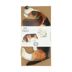Kaarten*DILLE & KAMILLE Kaart, 3D hond