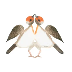 Kaarten|Kaarten*DILLE & KAMILLE Kaart 3D met envelop, roodborstje