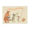 Kaarten|Verjaardagskaarten*DILLE & KAMILLE Kaart, dieren vieren feest