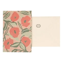 Kaarten|Kaarten*DILLE & KAMILLE Kaart met envelop, klaprozen, rood