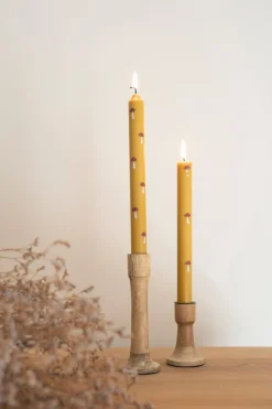 Warm Wonen|Herfst Decoratie*DILLE & KAMILLE Kandelaar, mangohout, klein