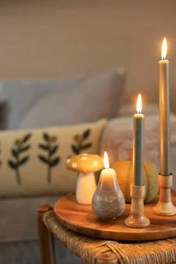 Warm Wonen|Herfst Decoratie*DILLE & KAMILLE Kandelaar, mangohout, klein