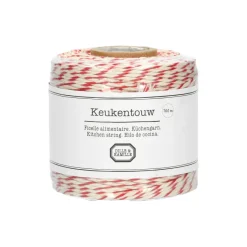 Cadeau Lint|Cadeauversiering*DILLE & KAMILLE Keukentouw, rood/wit