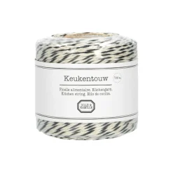 Cadeau Lint|Cadeauversiering*DILLE & KAMILLE Keukentouw, zwart/wit