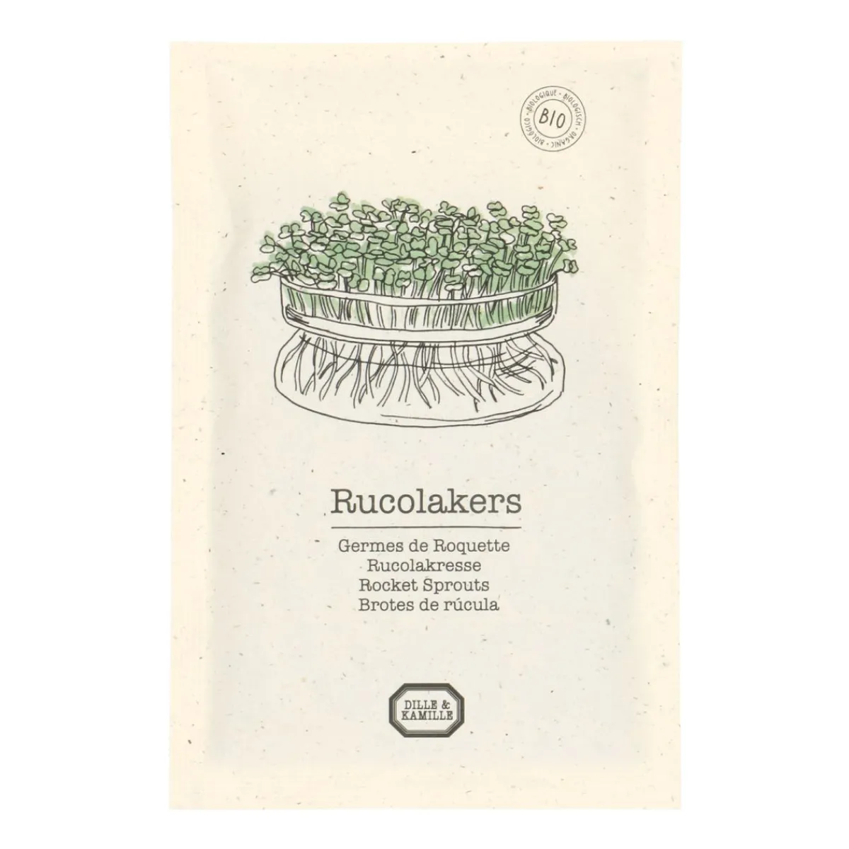 Groentekiemen|Zaaien*DILLE & KAMILLE Kiemgroente, biologisch, rucolakers, 30 g