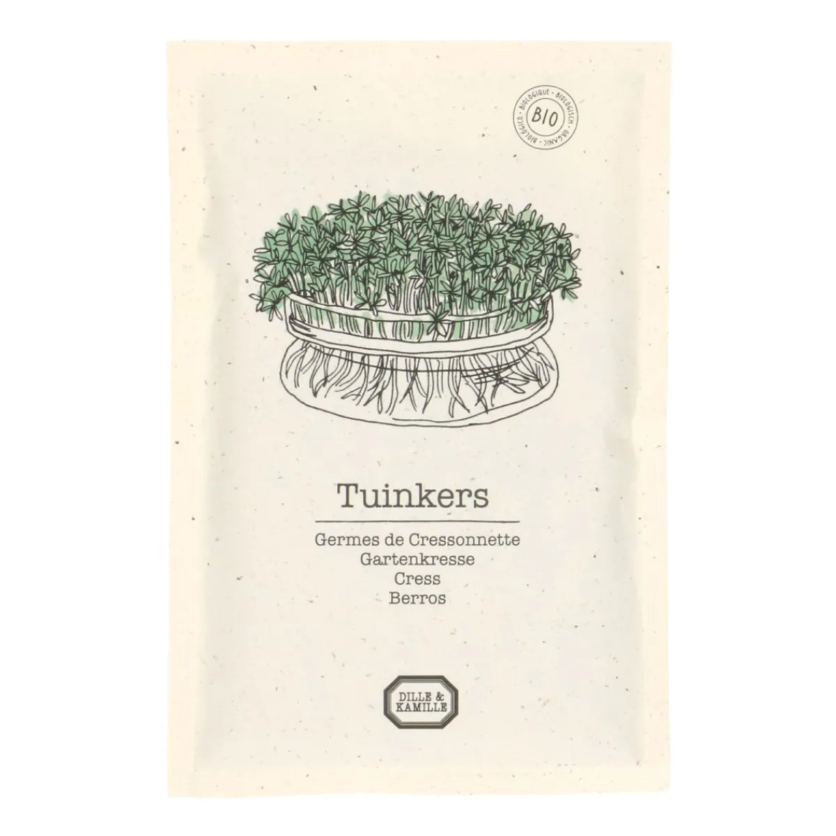 Groentekiemen|Zaaien*DILLE & KAMILLE Kiemgroente, biologisch, tuinkers, 50 g