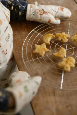 Kinderkeuken*DILLE & KAMILLE Kinderovenwant, GOTS bio-katoen, kerstdieren